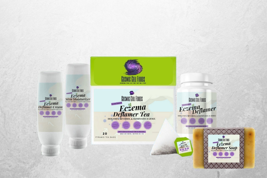 Eczema Deflammant & Removal Package | Natural & Alkaline | Eczema Relief - The Cosmic Chef